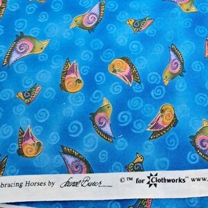 Laurel Burch Embracing Horses Fabric 1 Yard x 44" Clothworks Quilting